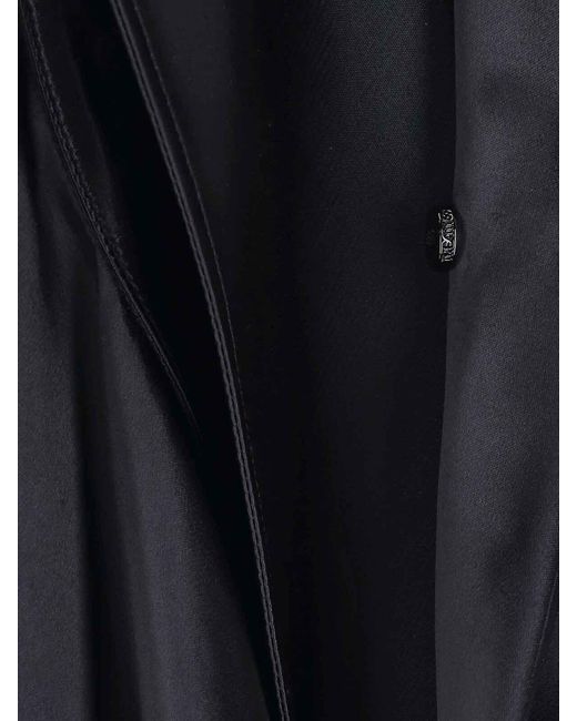 The Attico Black Mini Shirt Dress