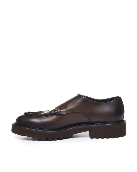 Doucal's Brown Loafers In Calfskin for men