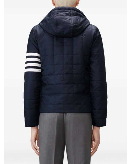 Thom Browne Blue 4-Bar Ripstop Jacket for men