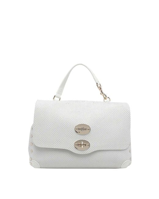 Zanellato White Postina Amoretto Small Messenger Bag