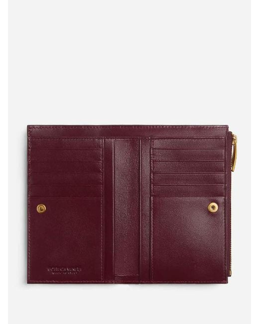 Bottega Veneta Purple Intrecciato Wallet