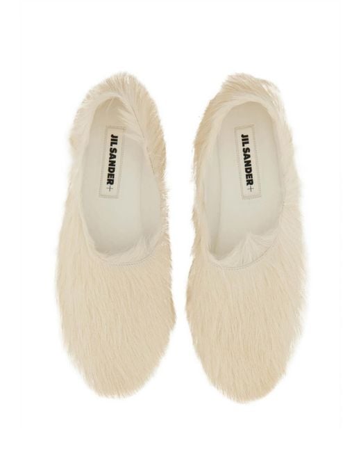 Jil Sander Natural Loafers