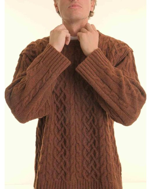 Moschino Brown Sweater for men
