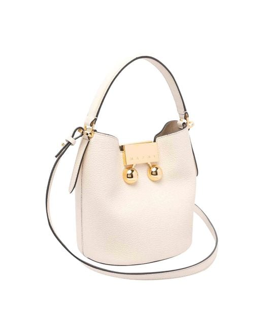 Marni White Trunkaroo Bucket Bag