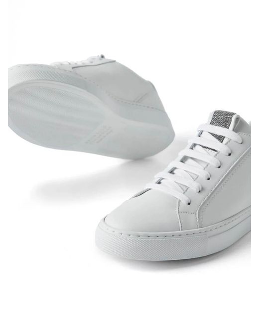 Brunello Cucinelli White Monili Sneakers