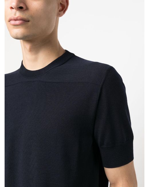 Jil Sander Blue Wool T-Shirt for men