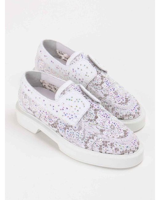 Le Silla White Loafer