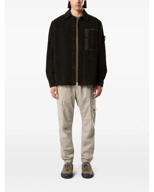 Stone Island Black Overshirt Coal for men