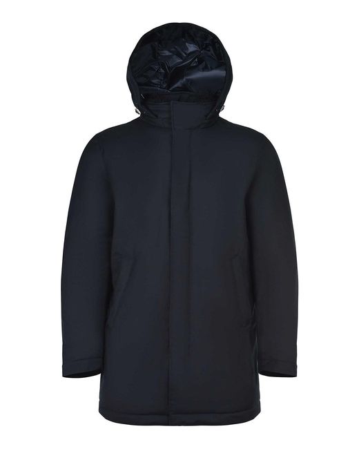 Herno Blue Down Jacket Made Of Technical Fabric for men