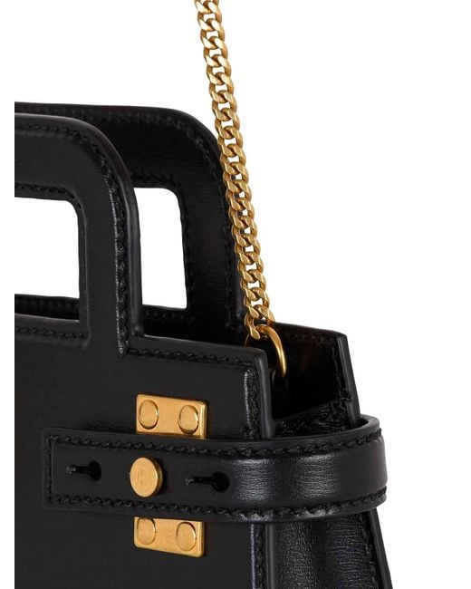 Balmain Black B-Buzz Small Top Handle