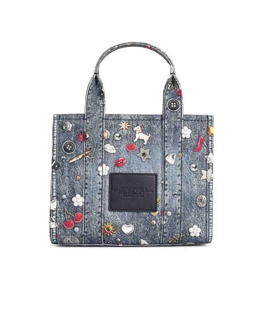 Marc Jacobs Blue The Small Tote Denim Bag