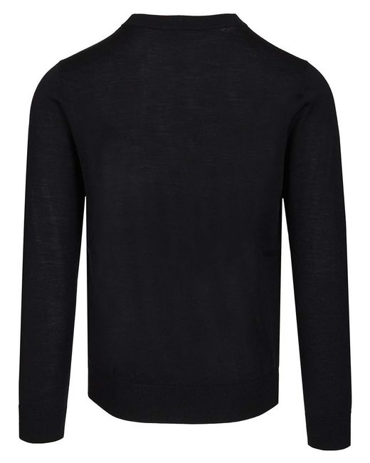 Paul Smith Black Crew Neck Sweater for men