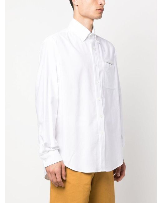 Palm Angels White Formal Shirts for men