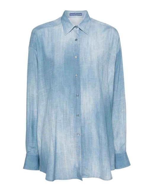 Ermanno Scervino Blue Light Shirt