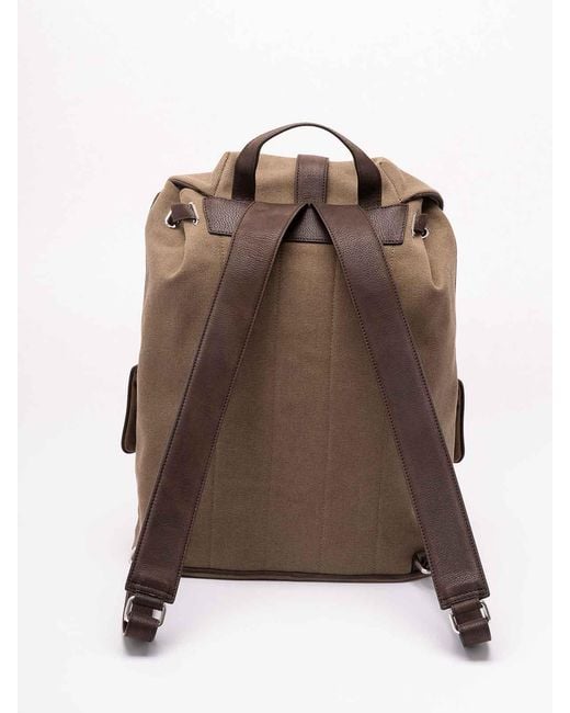 Orciani Brown 'Safari' Backpack for men