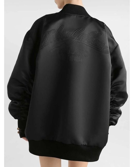 Dolce & Gabbana Black Oversized Jacket