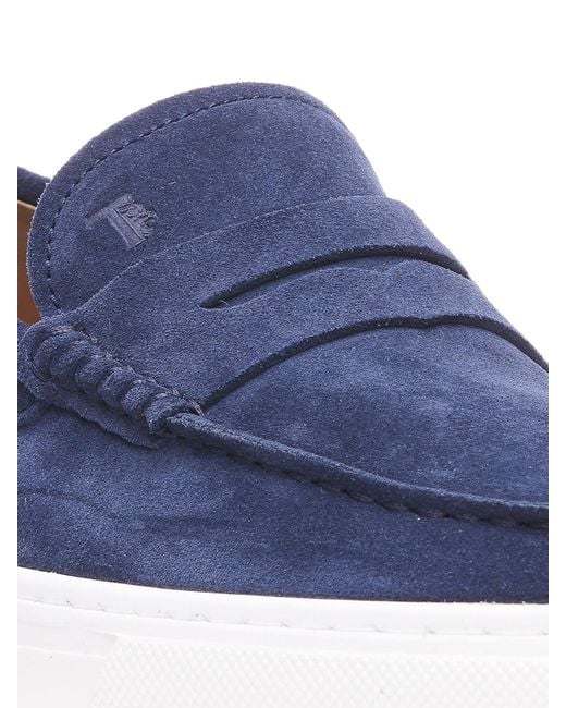 Tod's Blue Slipper Loafers for men