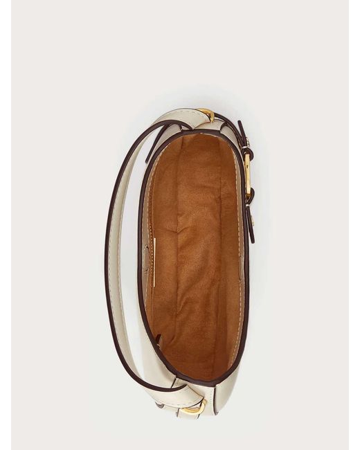 Ralph Lauren Metallic Crs-Crossbody-Small-Natural Smth Leathr