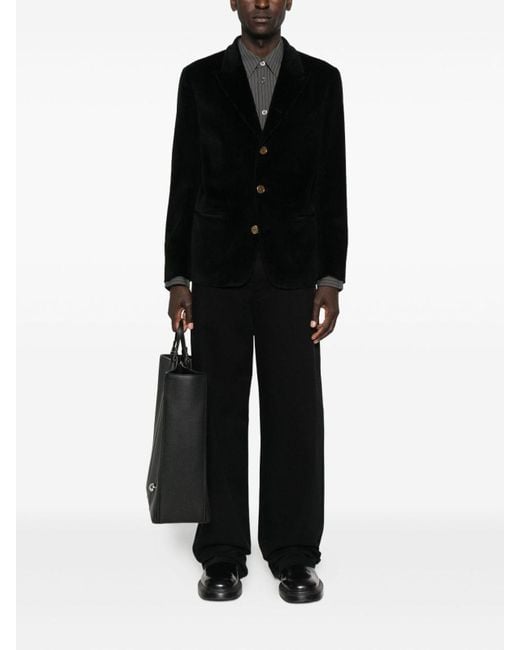 Dolce & Gabbana Black Ribbed Blazer for men