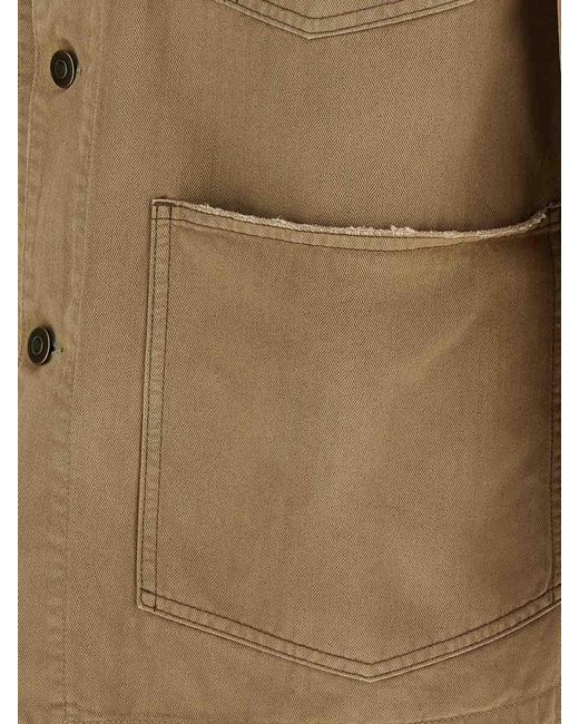Maison Margiela Brown Herringbone Jacket for men