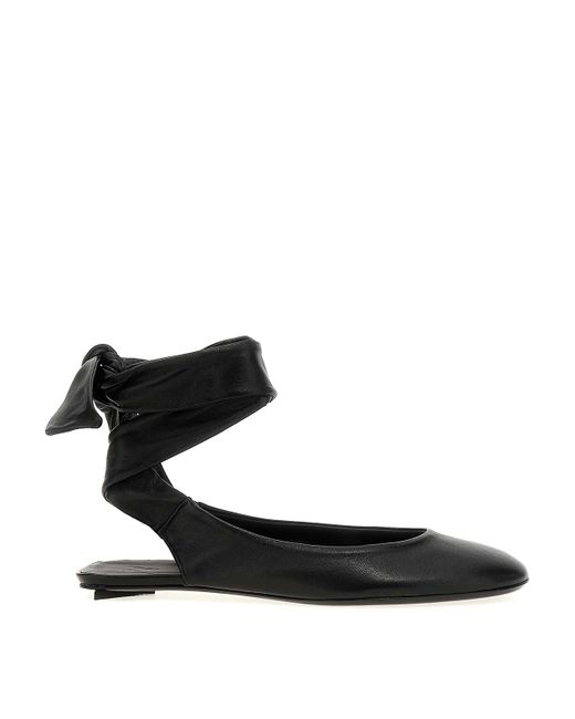 The Attico Black Cloe Ballet Flats