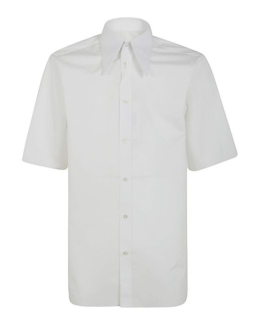 Maison Margiela White Short Sleeves Shirt for men