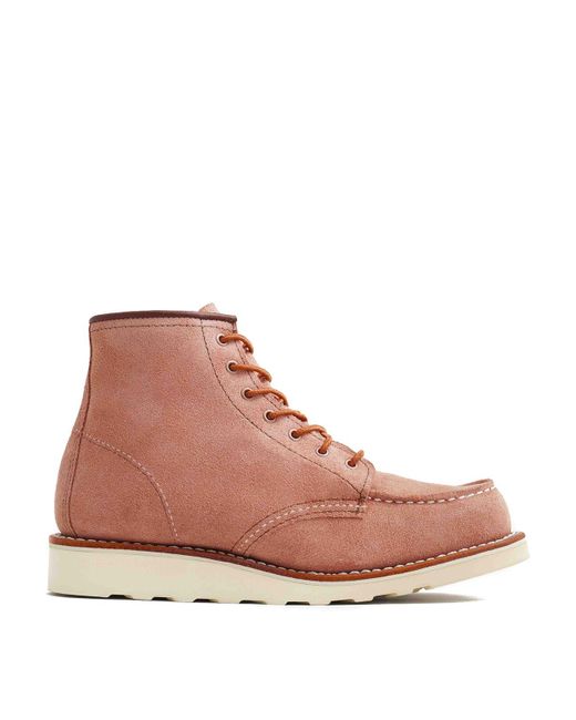 Red Wing Pink Classic Moc Ankle Boot