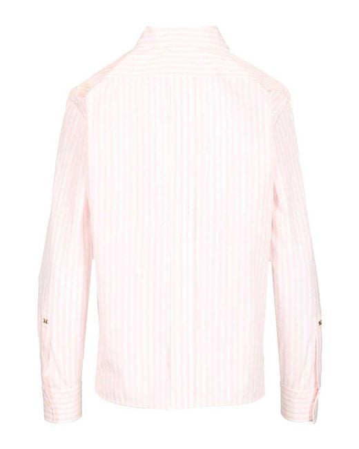 Max Mara Pink Striped Shirt
