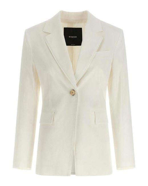 Pinko White Effie Blazer