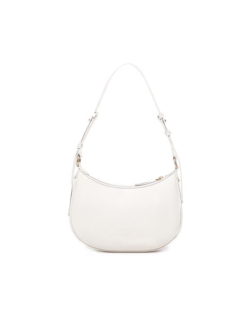 Pinko White Mini Love Half Moon Bag Simply