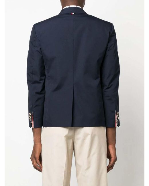 Thom Browne Blue Single-breasted Jacket for men