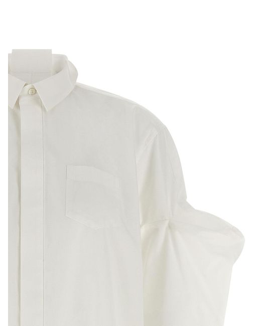 Sacai White Poplin Shirt