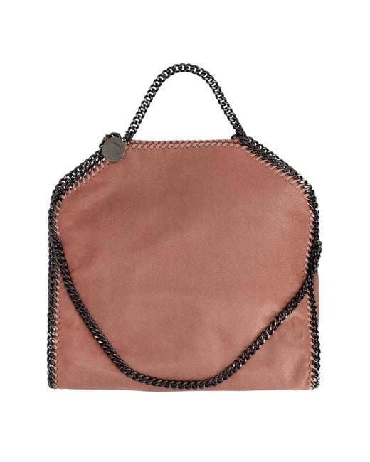 Stella McCartney Pink Falabella Fold Over Tote Bag
