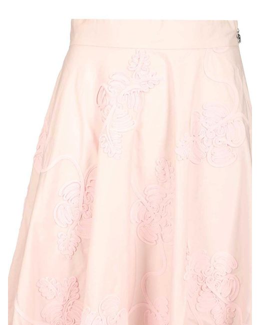 ROTATE BIRGER CHRISTENSEN Pink The Flower Maxi Light Long Skirt