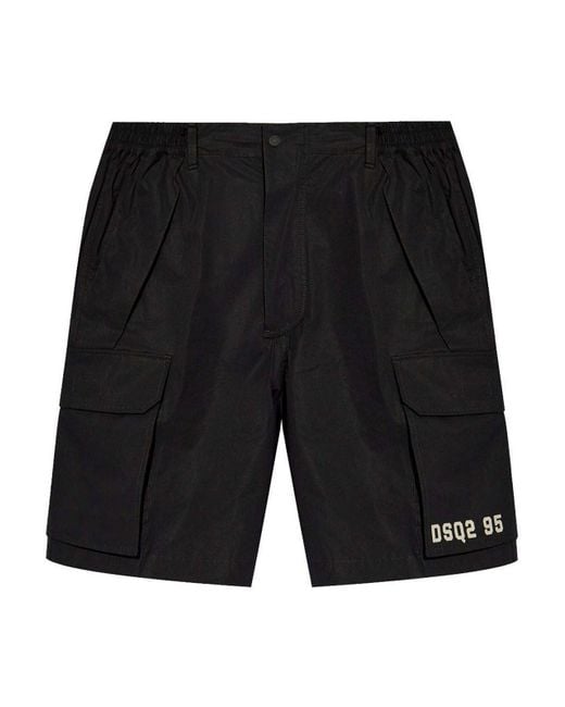 DSquared² Black Short Pants for men