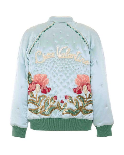 Valentino Garavani Blue Embroidered Jacket