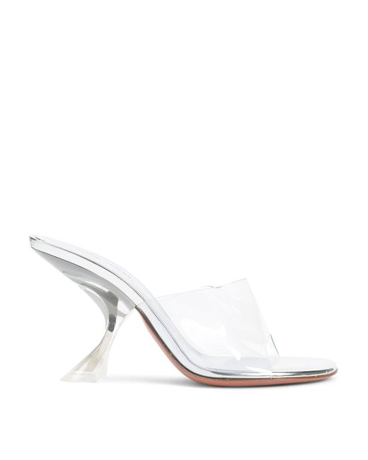 AMINA MUADDI White Taylor Glass 90 Sandals