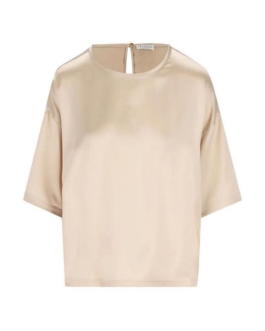Brunello Cucinelli Natural Blouse