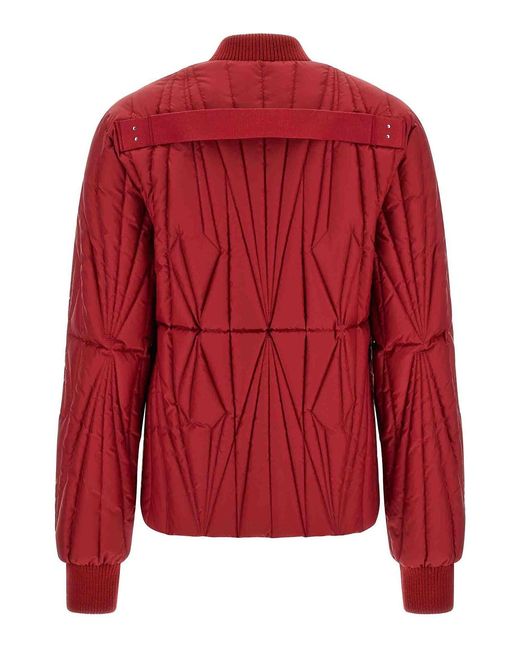 Rick Owens Red Moncler + 'Geocamo Flight' Down Jacket