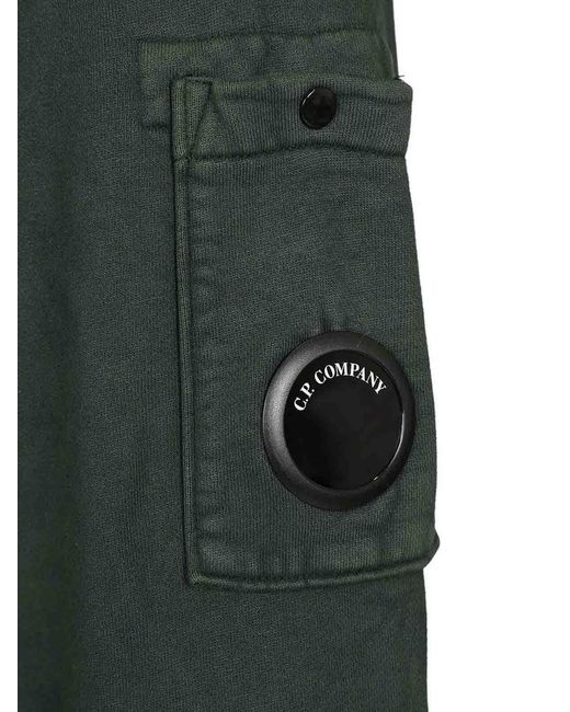 C P Company Green Comfortable With Hood for men