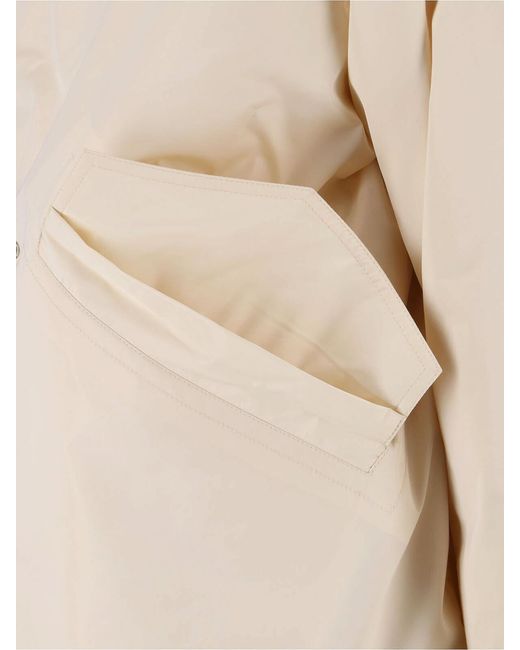 Jil Sander Natural Faux Fur Parka