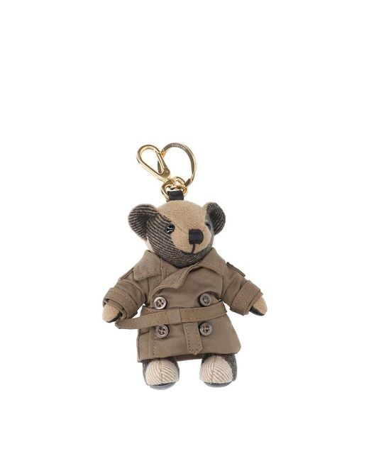 Burberry Metallic Bear Keychain Charm