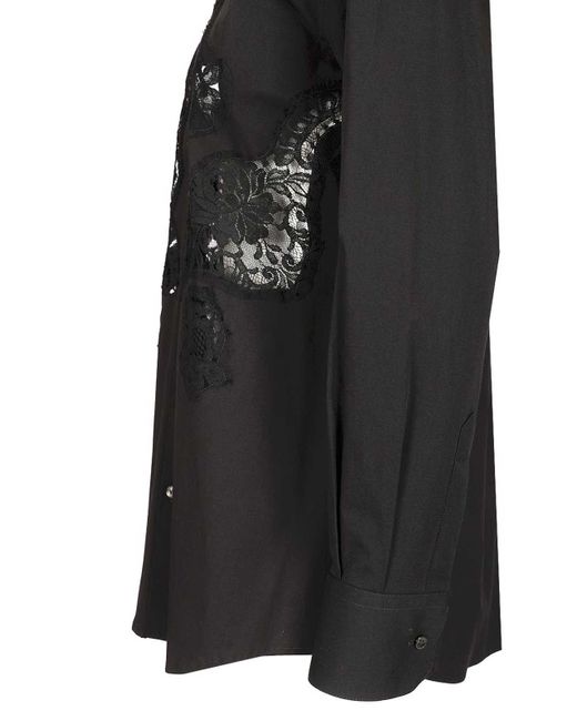 Dolce & Gabbana Black Cotton Poplin Shirt