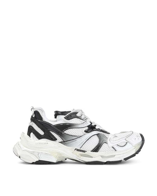 Balenciaga White Runner 2 Sneakers for men