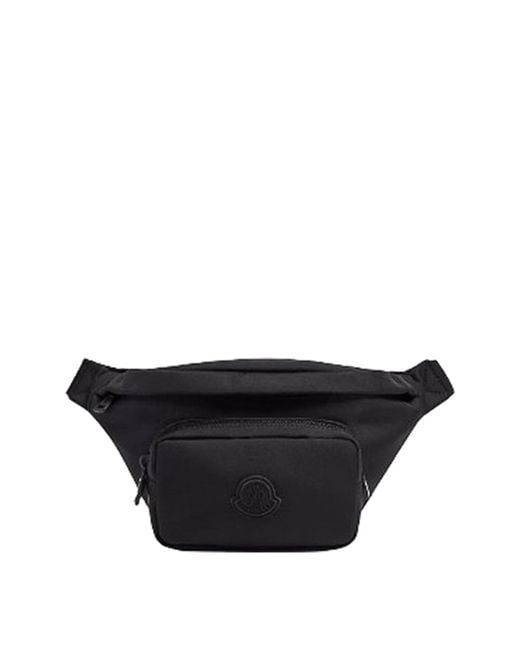 Moncler Black Durance Bum Bag for men