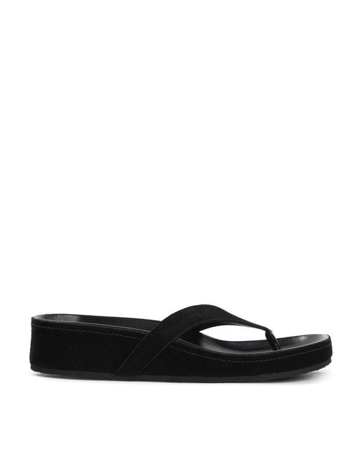 Phoebe Philo White Round Flip Flops