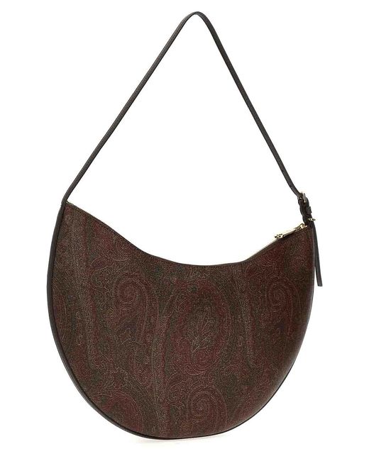 Etro Brown Hobo Essential Large Shoulder Bag