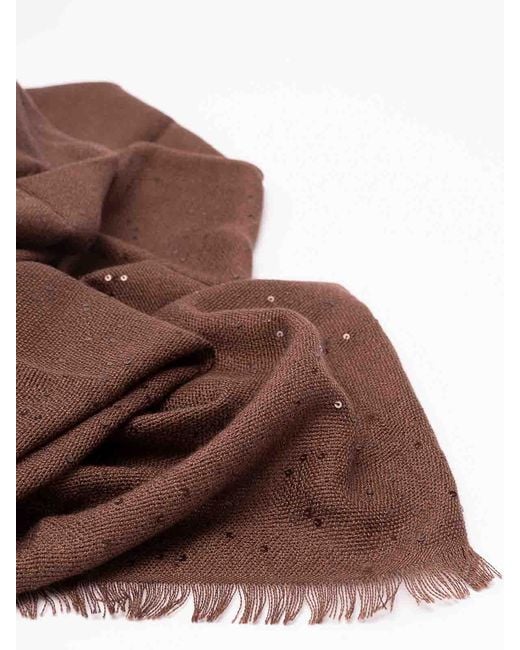 Brunello Cucinelli Brown Scarf