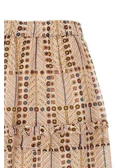 Isabel Marant Natural 'Diya' Skirt