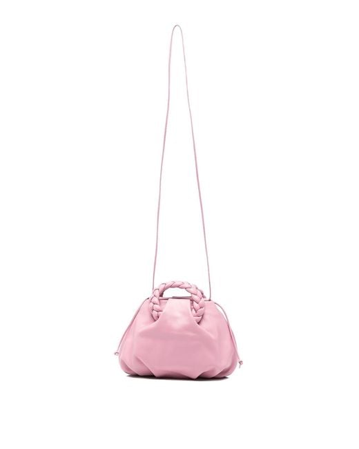 Hereu Pink Bombon Leather Handbag